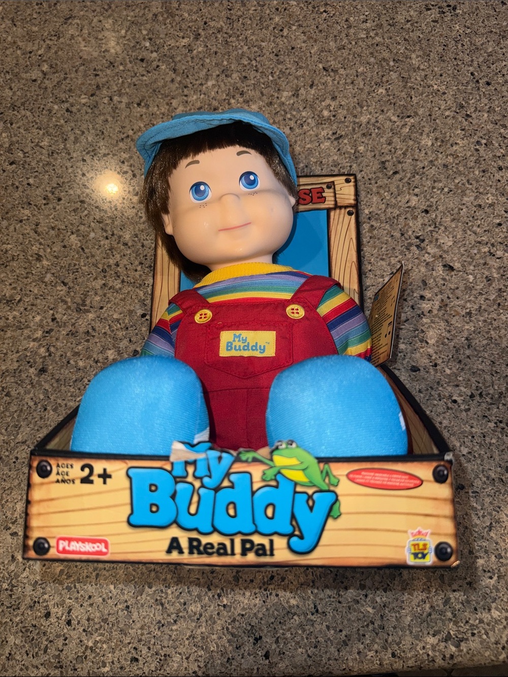 Stuffed My Buddy Doll in Blue and Red - Kids Toy A Real Pal New